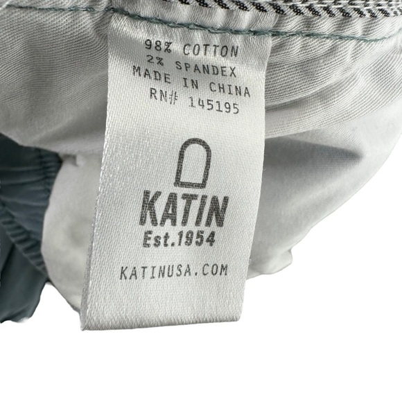 Katin Boys Patio Drawstring Elastic Waist Shorts Sz Small Blue Casual 8” Inseam - Picture 7 of 11